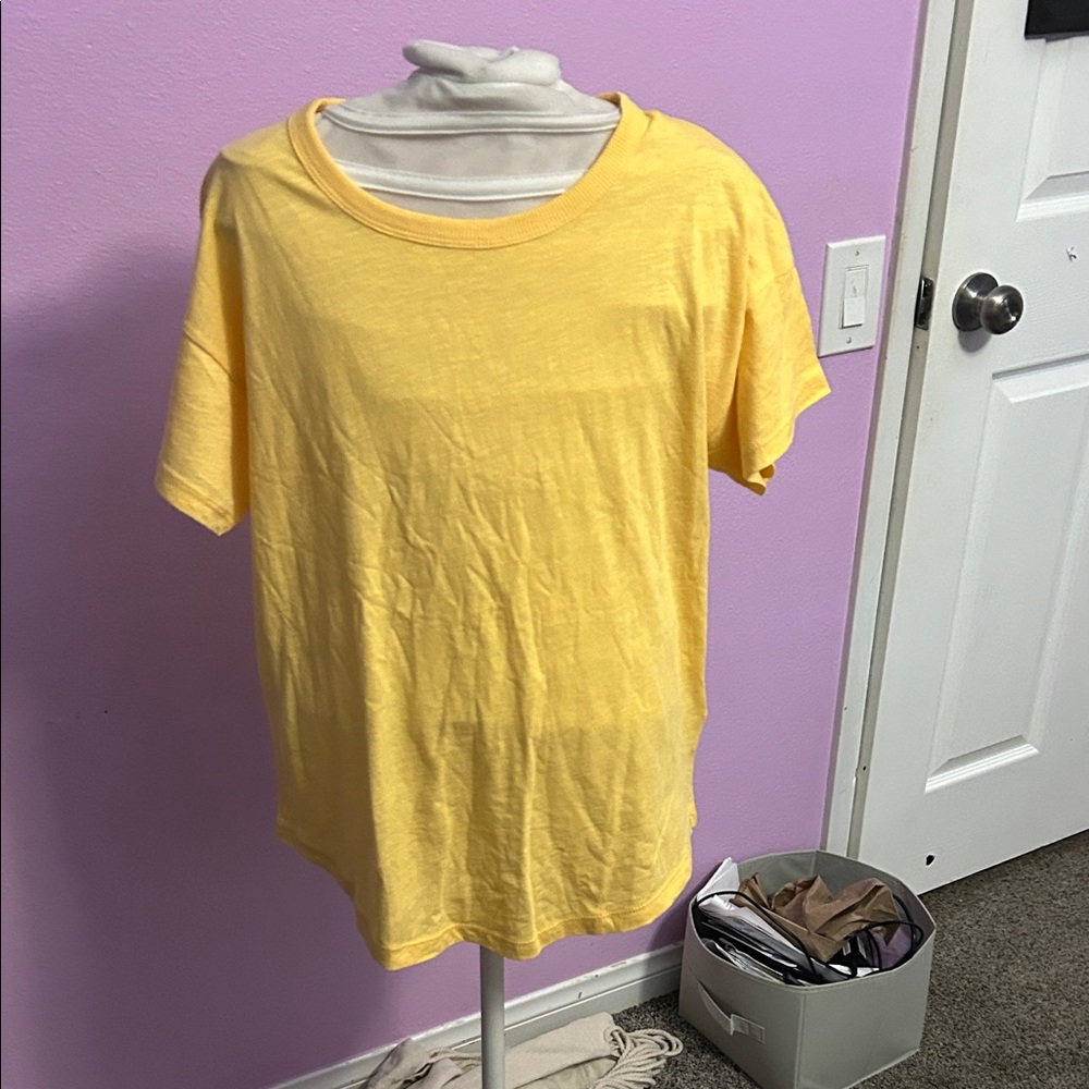 Madewell Yellow Short Sleeve Tee